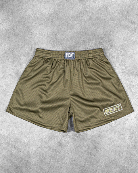 TRAINING SHORTS – PATCH / OLIVE GREEN