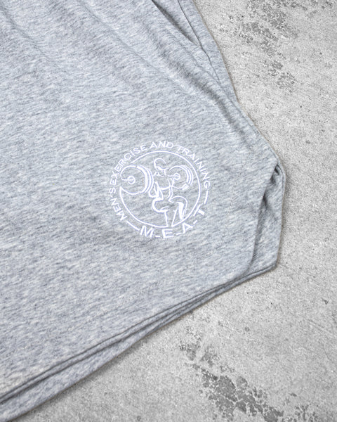 LIFTING SHORTS – COTTON / HEATHER GREY