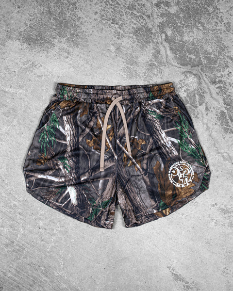 LIFTING SHORTS – PRINT / CAMO TIMBER