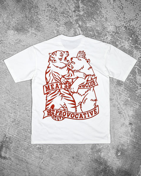 OVERSIZED TRAINING TEE – CLUB / WHITE (RED)