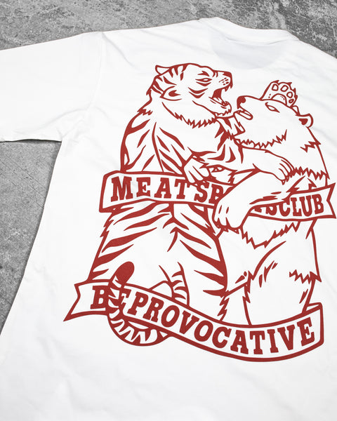 OVERSIZED TRAINING TEE – CLUB / WHITE (RED)