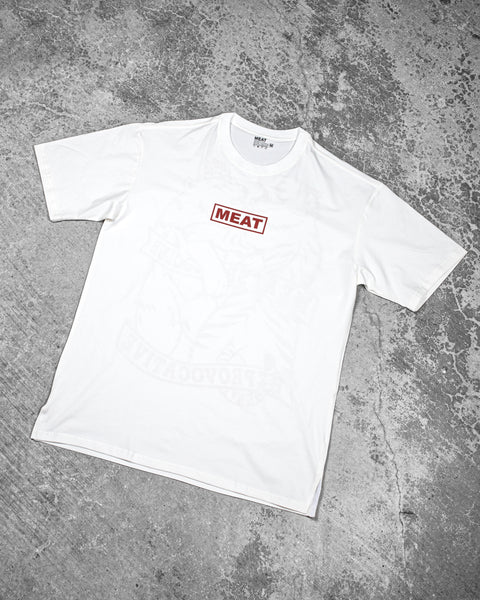 OVERSIZED TRAINING TEE – CLUB / WHITE (RED)
