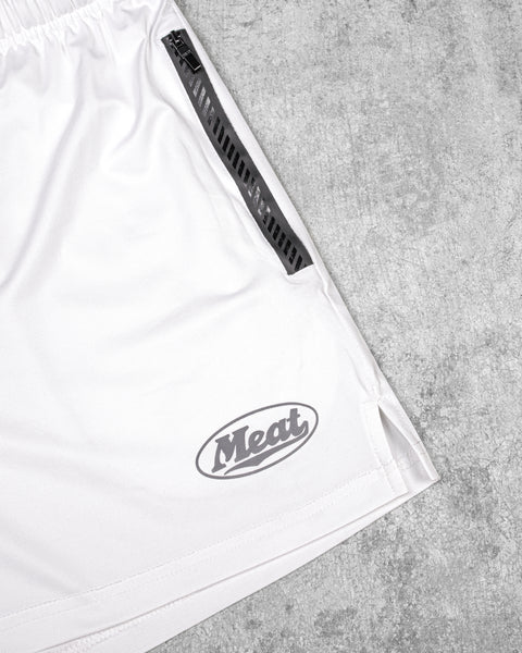 SQUATTING SHORTS – MOTORS / WHITE