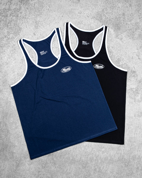FLATBOTTOM STRINGER – ATHLETIC / NAVY BLUE