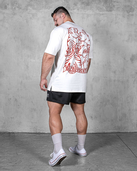 OVERSIZED TRAINING TEE – CLUB / WHITE (RED)