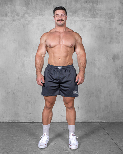 TRAINING SHORTS – PATCH / GREY