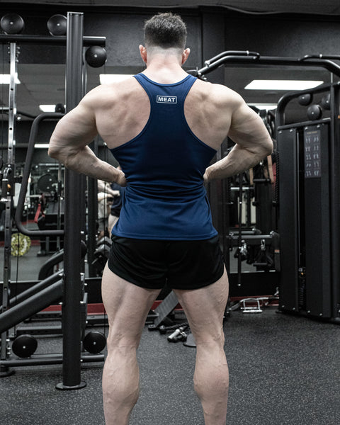 FLATBOTTOM STRINGER – MESH / NAVY BLUE