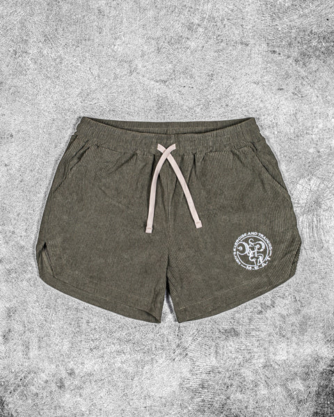 LIFTING SHORTS – CORDUROY / OLIVE GREEN