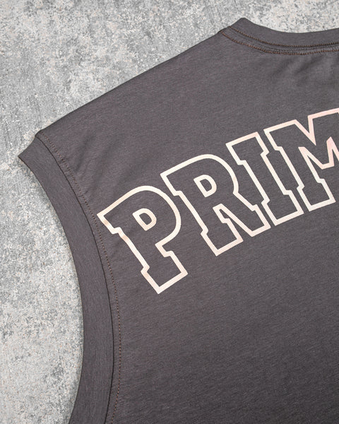 CUTOFF MUSCLE TEE - PRIMEBEEF / STEEL GREY