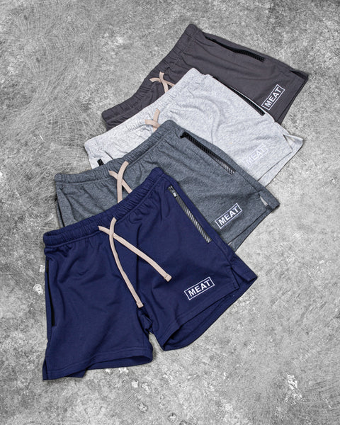 SQUATTING SHORTS – COTTON / NAVY BLUE