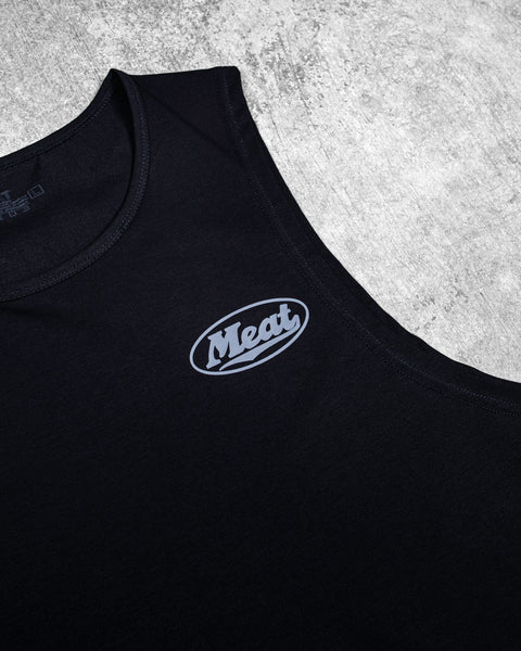 LOOSEFIT MUSCLE TANK – MOTORS / BLACK