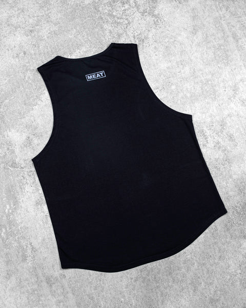 LOOSEFIT MUSCLE TANK – MOTORS / BLACK