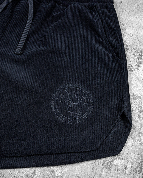 LIFTING SHORTS – CORDUROY / ALL BLACK