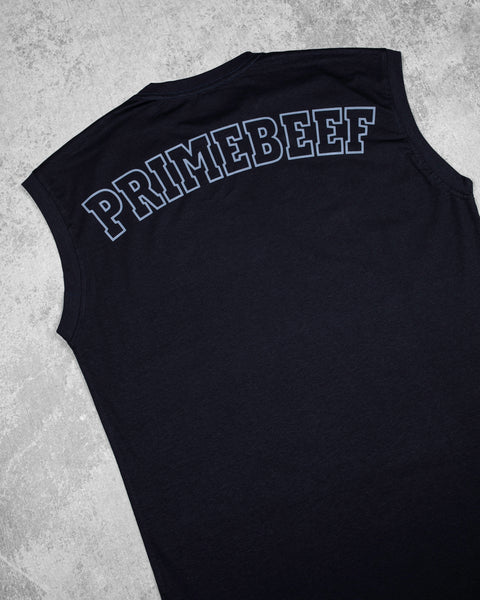 CUTOFF MUSCLE TEE - PRIMEBEEF / BLACK