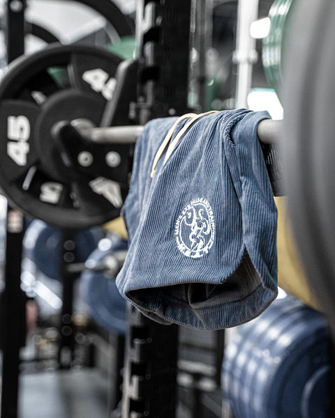 LIFTING SHORTS – CORDUROY / INDIGO BLUE