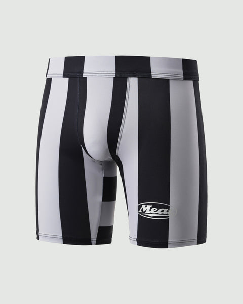 BODYBUILDING SHORTS – MOTORS / STRIPE GREY