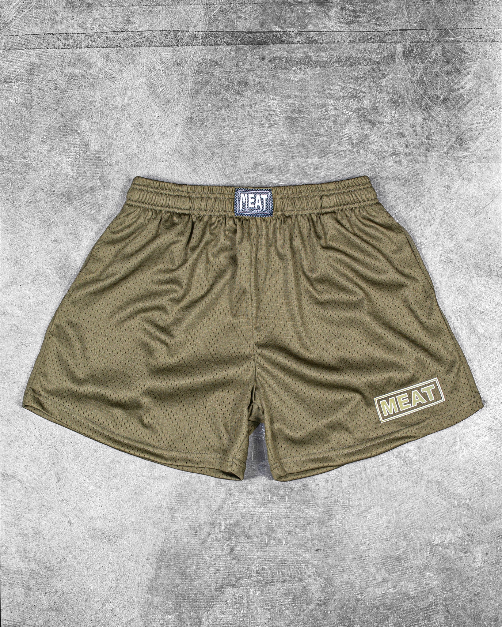 TRAINING SHORTS – PATCH / OLIVE GREEN