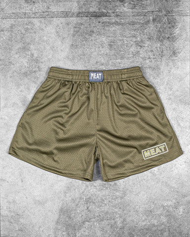 TRAINING SHORTS – PATCH / OLIVE GREEN