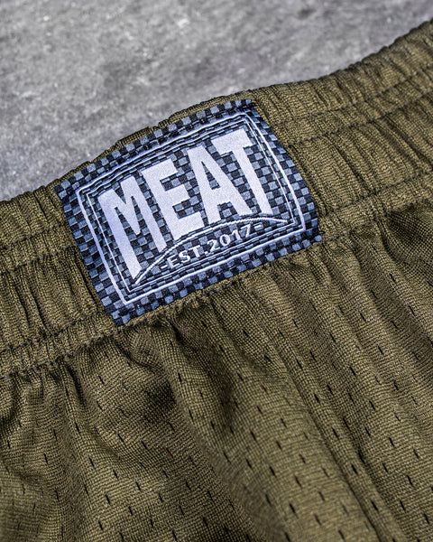TRAINING SHORTS – PATCH / OLIVE GREEN