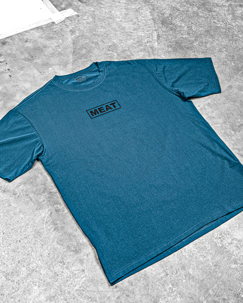 OVERSIZED TRAINING TEE – PRIMEBEEF / TEAL BLUE
