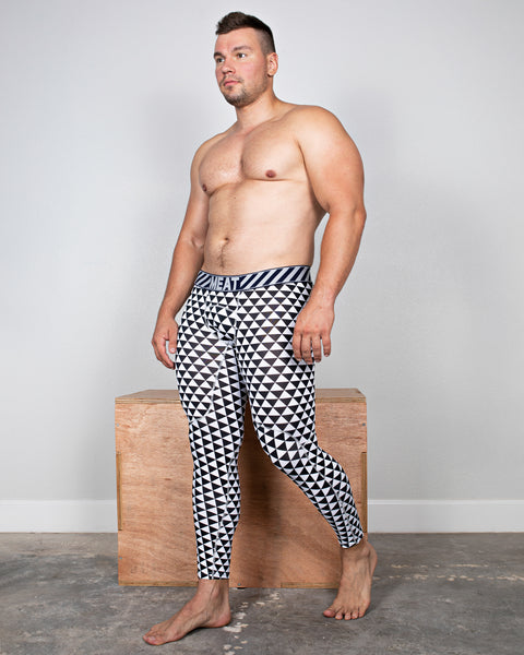 BASELAYER LEGGINGS – PRINT / CHECKER BLACK