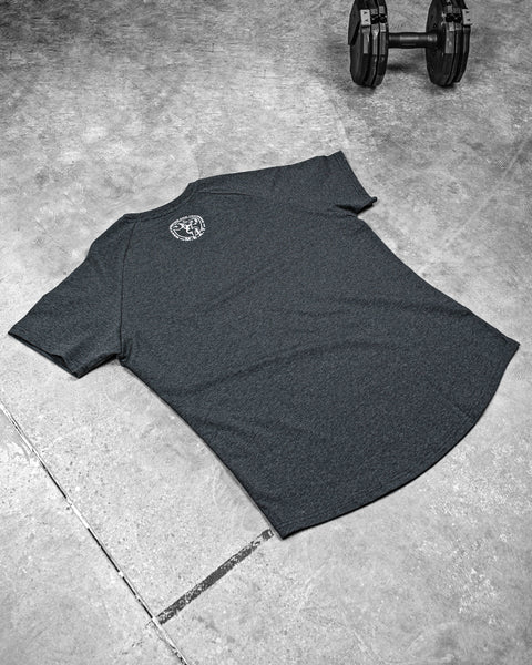 TAPERED TRAINING TEE – CLASSIC / GRAPHITE GREY