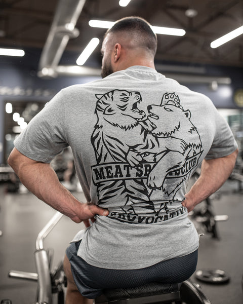 OVERSIZED TRAINING TEE – CLUB / HEATHER GREY