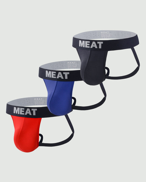 THREE (3) PACK TRAINING JOCKSTRAP – CLASSIC / RNB
