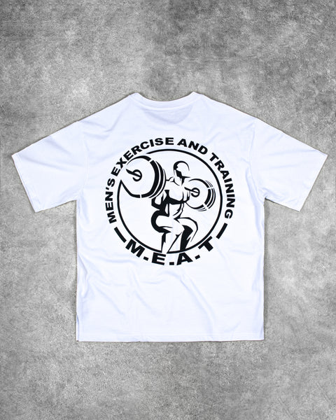 RELAXED FIT TRAINING TEE – HERITAGE / WHITE