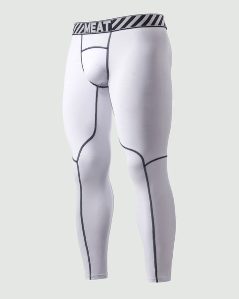 BASELAYER LEGGINGS – MESH / WHITE