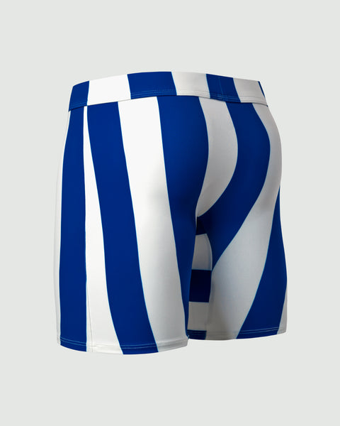 BODYBUILDING SHORTS – MOTORS / STRIPE BLUE