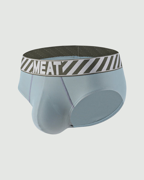 PERFORMANCE BRIEF – RIBBED / TURQUOISE BLUE