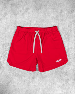 BENCHING SHORTS – CLASSIC / RED