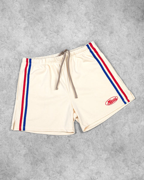 SQUATTING SHORTS – ATHLETIC / BEIGE WHITE