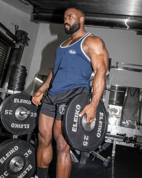 FLATBOTTOM STRINGER – ATHLETIC / NAVY BLUE