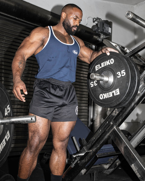 FLATBOTTOM STRINGER – ATHLETIC / NAVY BLUE