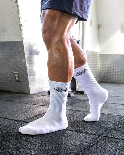 LIFTING CREW SOCKS – MOTORS / WHITE
