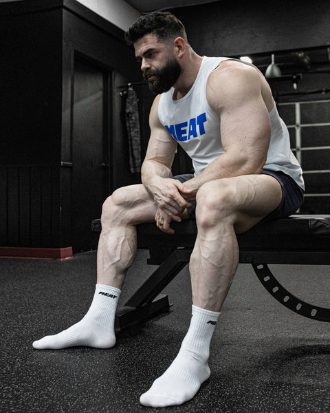 LIFTING CREW SOCKS – LEGACY / WHITE