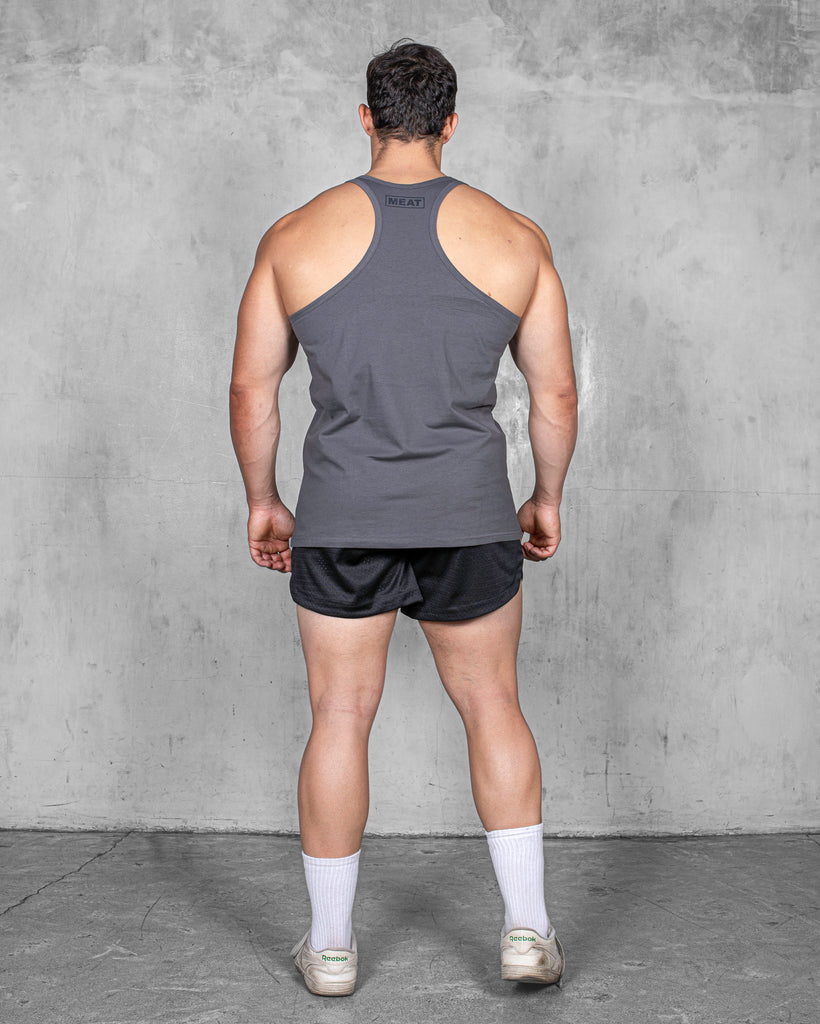 Stringer Front Bsack FLATBOTTOM STRINGER – CLASSIC / CHARCOAL GREY – MEAT® SPORTSWEAR