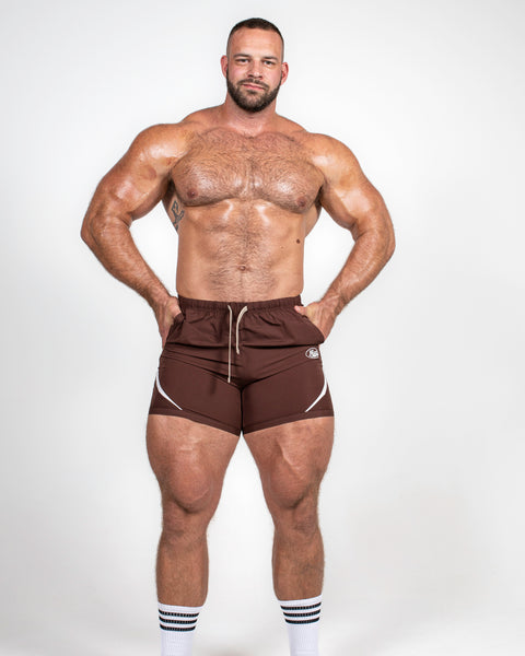BENCHING SHORTS – PREDATOR / BROWN
