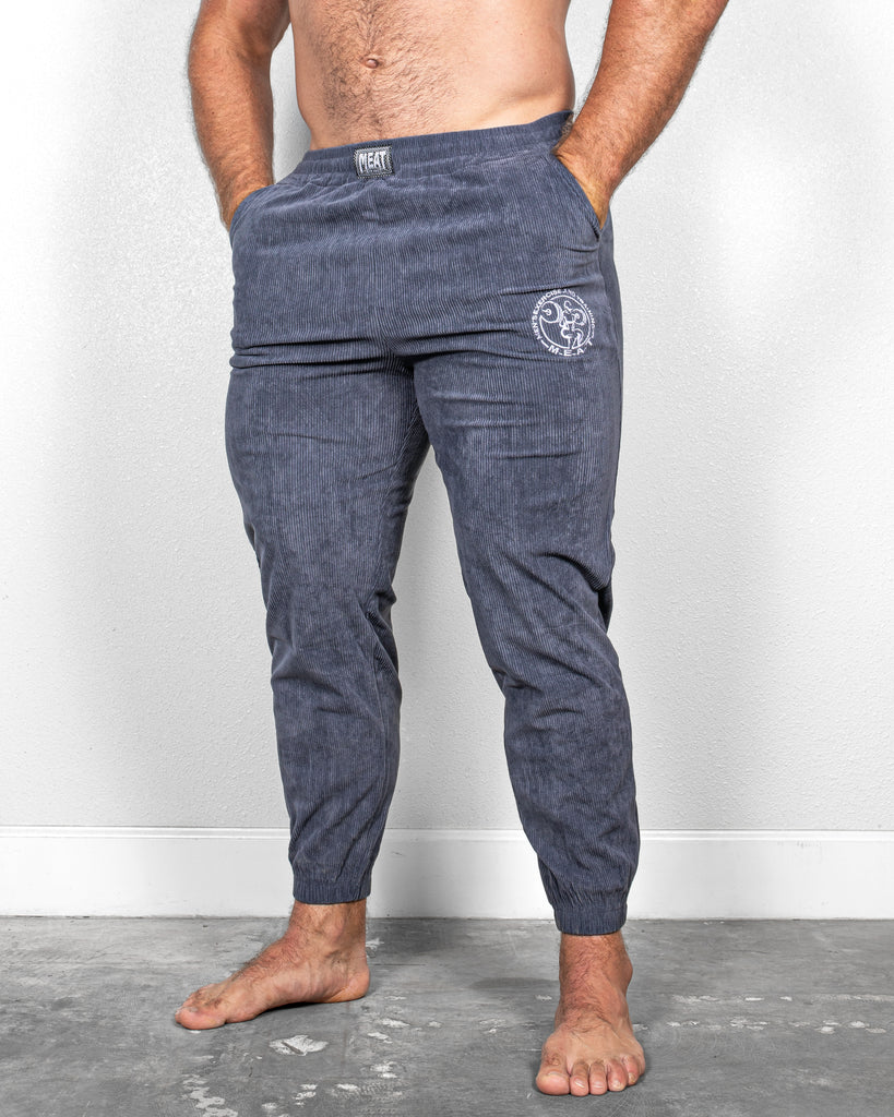 TAPERED JOGGERS – CORDUROY / ASH BLUE – MEAT® SPORTSCLUB
