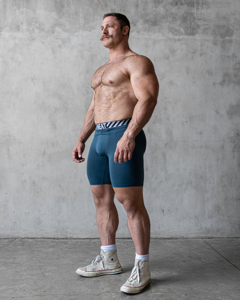 BASELAYER SHORTS – MESH / TEAL BLUE