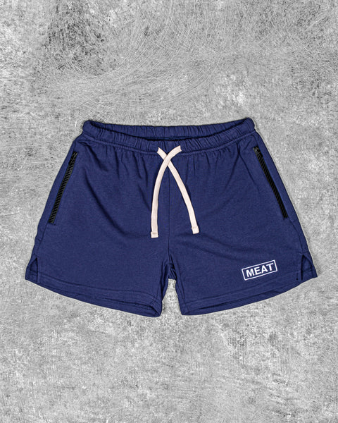 SQUATTING SHORTS – COTTON / NAVY BLUE