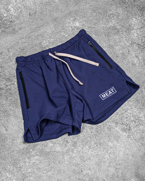 SQUATTING SHORTS – COTTON / NAVY BLUE