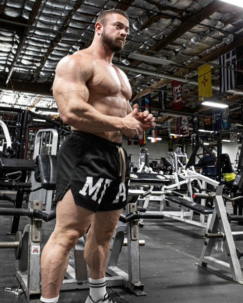 LIFTING SHORTS – WORDMARK / BLACK