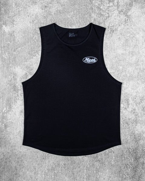 LOOSEFIT MUSCLE TANK – MOTORS / BLACK