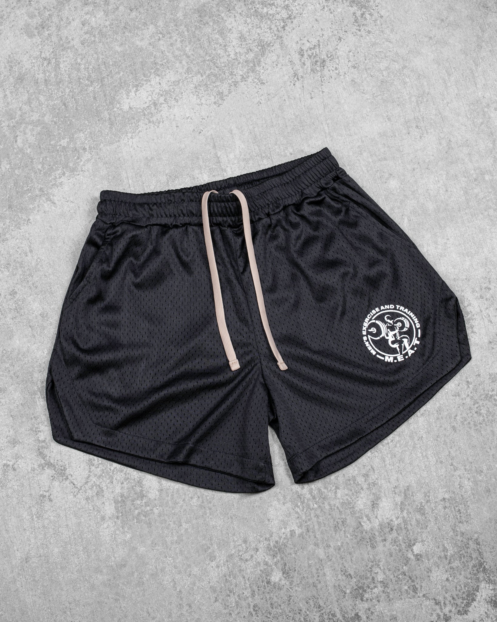 LIFTING SHORTS – MESH / BLACK – MEAT® SPORTSWEAR