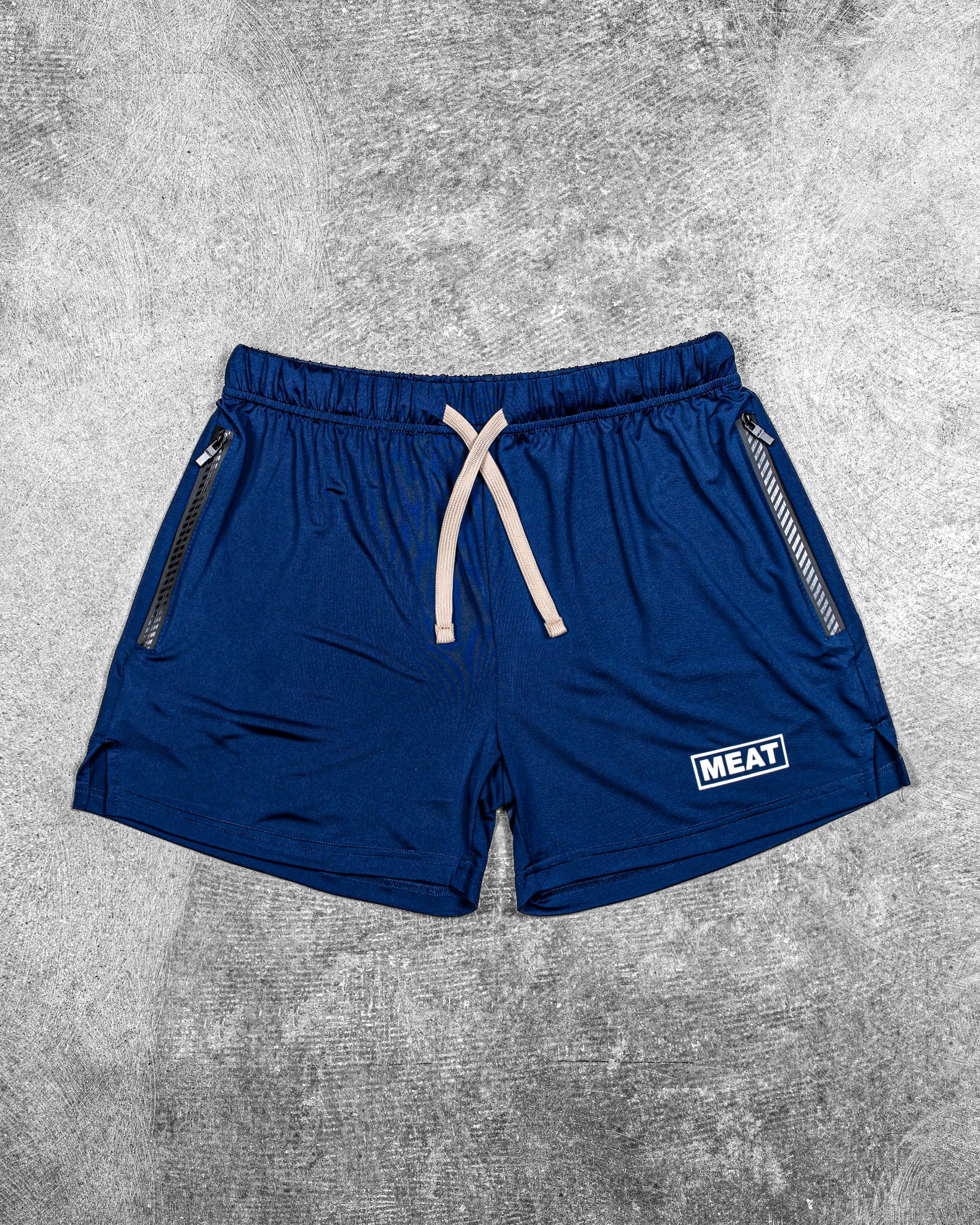 SQUATTING SHORTS – RETRO / AEGEAN BLUE