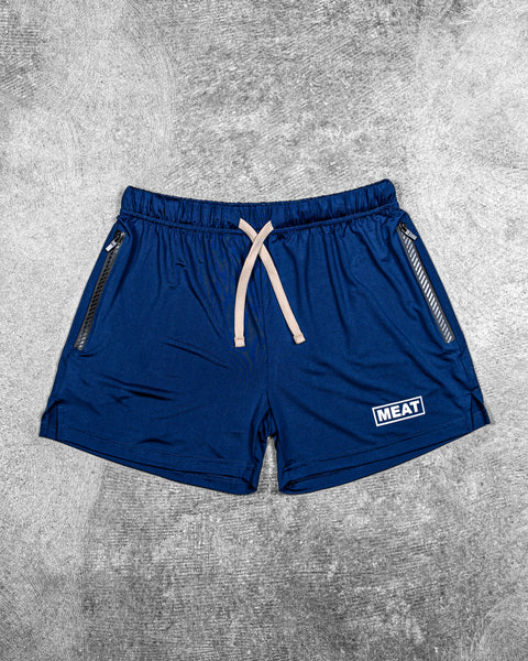 SQUATTING SHORTS – RETRO / AEGEAN BLUE
