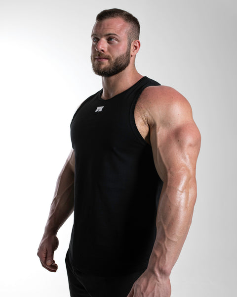 LOOSEFIT MUSCLE TANK – FOUNDATION / BLACK